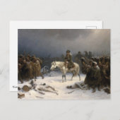 ナポレオンのモスクワからの撤退 ポストカード (正面/裏面)