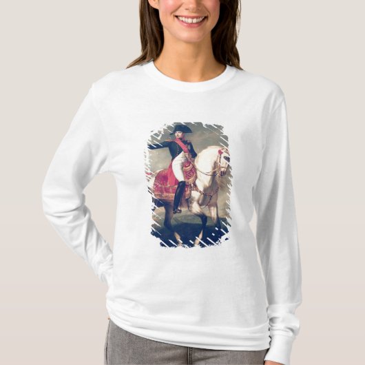 ナポレオンの乗馬のポートレートI 1810年 Tシャツ (正面)
