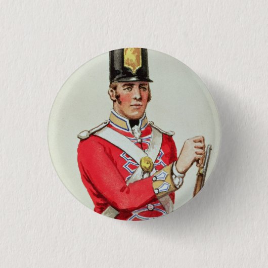 ナポレオンの時のイギリスの兵士 缶バッジ (正面)
