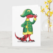 ナポレオンの格好をした漫画の暴政レックス。 カード (黄色い花)