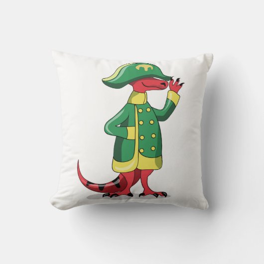 ナポレオンの格好をした漫画の暴政レックス。 クッション (正面)