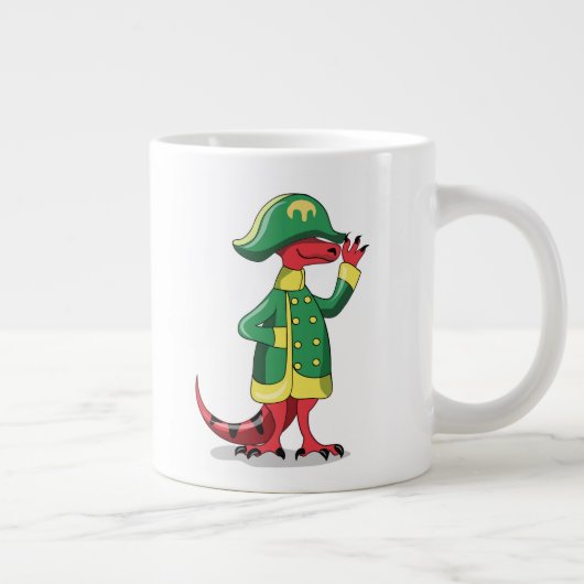 ナポレオンの格好をした漫画の暴政レックス。 ジャンボコーヒーマグカップ (右)