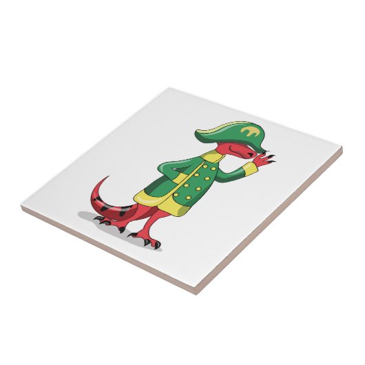 ナポレオンの格好をした漫画の暴政レックス。 タイル (側面)