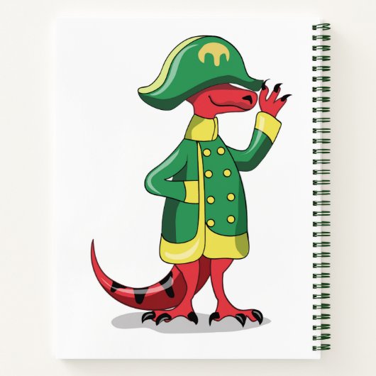 ナポレオンの格好をした漫画の暴政レックス。 ノートブック (裏面)