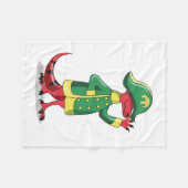 ナポレオンの格好をした漫画の暴政レックス。 フリースブランケット (正面(横))