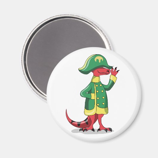 ナポレオンの格好をした漫画の暴政レックス。 マグネット (正面/裏面)