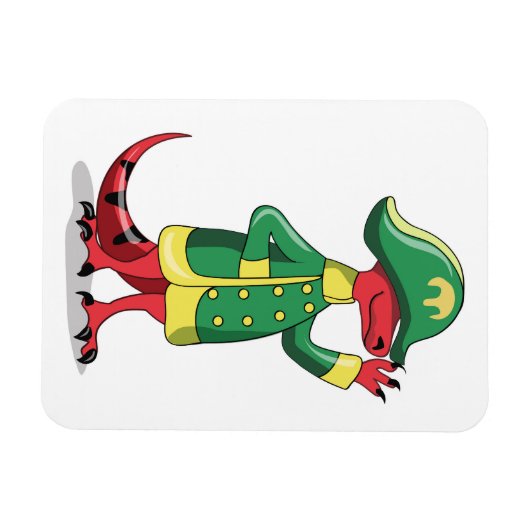 ナポレオンの格好をした漫画の暴政レックス。 マグネット (横)