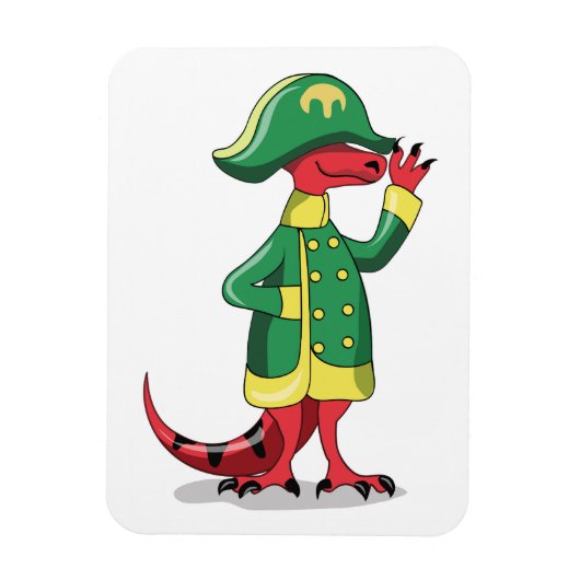 ナポレオンの格好をした漫画の暴政レックス。 マグネット (縦)