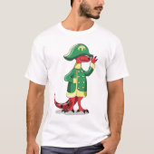 ナポレオンの格好をした漫画の暴政レックス。 Tシャツ (正面)