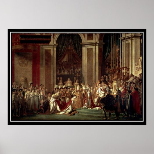 ナポレオンの皇帝としての即位フランスの ポスター (正面)