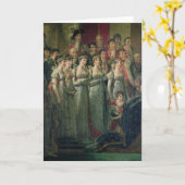 ナポレオンの神聖化およびJosephine カード (黄色い花)