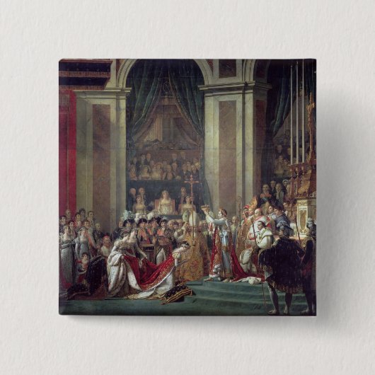 ナポレオンの神聖化およびJosephine 缶バッジ (正面)