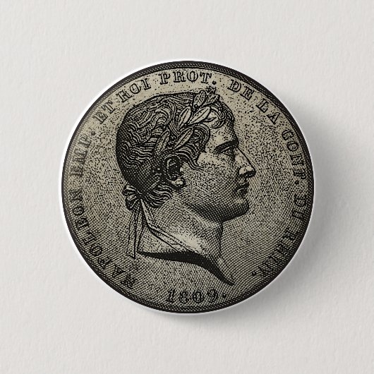ナポレオンの通貨 缶バッジ (正面)