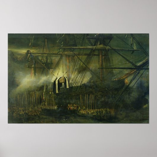 ナポレオンの遺骨の船積み ポスター (正面)