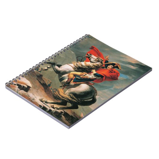 ナポレオンはアルプスを渡絵画る。 ノートブック (左側)