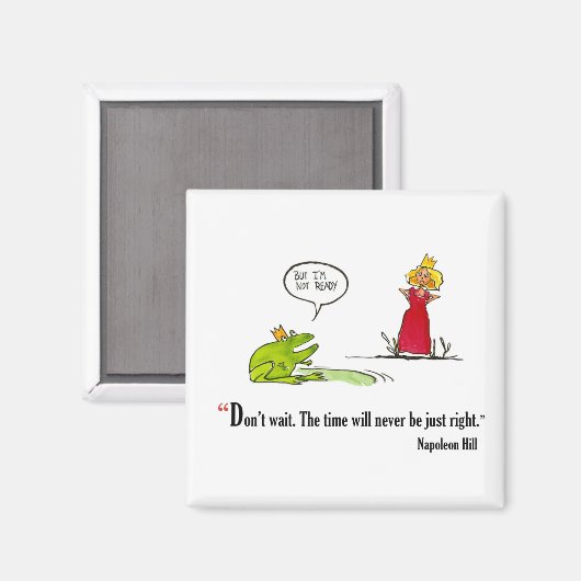 ナポレオンやる気を起こさせるヒルによる試験引用文- マグネット (正面/裏面)