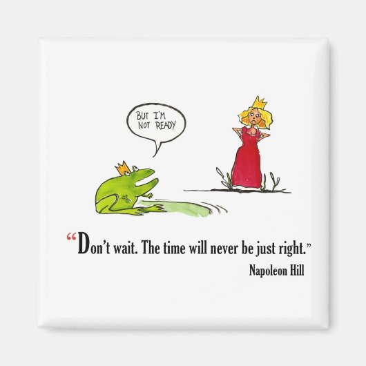 ナポレオンやる気を起こさせるヒルによる試験引用文- マグネット (正面)