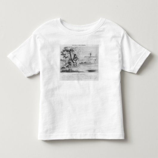 ナポレオン一世はセントヘレナ島に在り トドラーTシャツ (正面)
