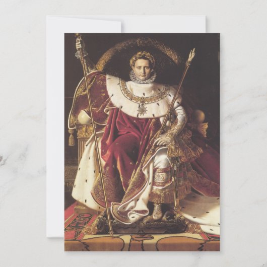 ナポレオン一世は帝位 招待状 (正面)