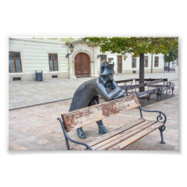 ナポレオン兵士像ブラチスラヴァ、スロバキア フォトプリント           