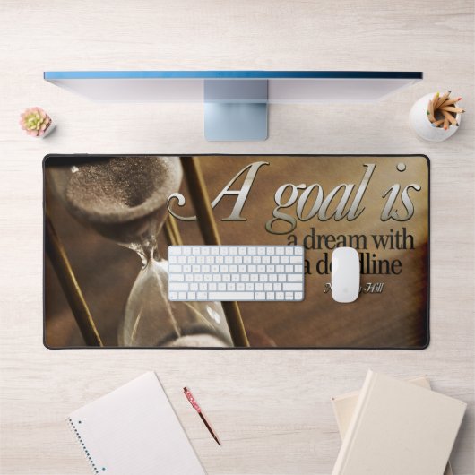 ナポレオン感動的ヒル引用文「ゴール」 デスクマット (オフィス1)
