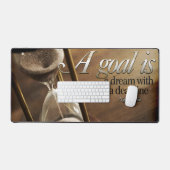 ナポレオン感動的ヒル引用文「ゴール」 デスクマット (キーボード&マウス)