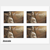 ナポレオン感動的ヒル引用文「ゴール」 長方形シール (シート)