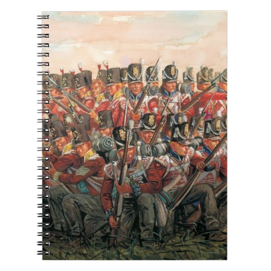 ナポレオン戦争 イギリス歩兵画 ノートブック (正面)
