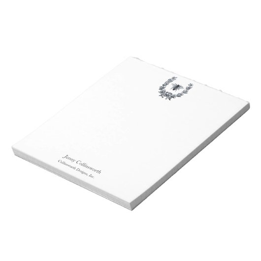 ナポレオン時代の蜂とラウレルの花輪 ヴィンテージイメージ ノートパッド (回転)