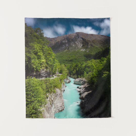 ナポレオン橋のソチャ川の春 タペストリー (正面)