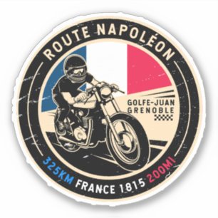 ナポレオン航路 フランス オートバイ シール