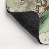 ナポレオン著イギリスの海軍攻撃の地図 マウスパッド (コーナー)