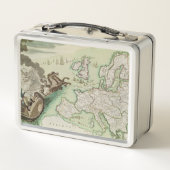 ナポレオン著イギリスの海軍攻撃の地図 メタルランチボックス (裏面)