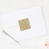 ナポレオン誕生証書1769年 スクエアシール (封筒)