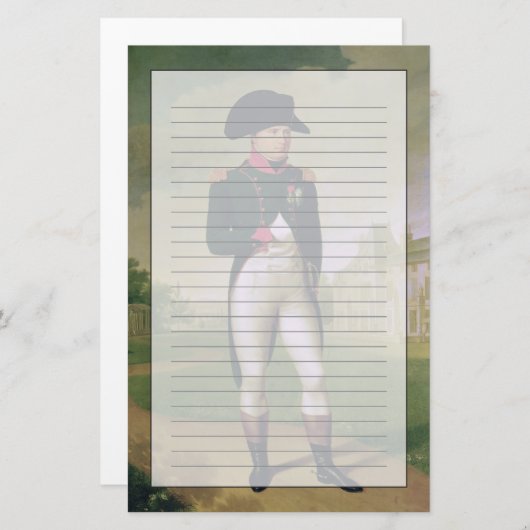 ナポレオン館de Malmaisonの前のI 便箋 (正面/裏面)