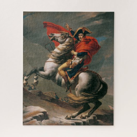 ナポレオン馬とともに聖ベルナール峠の戦い ジグソーパズル (縦)