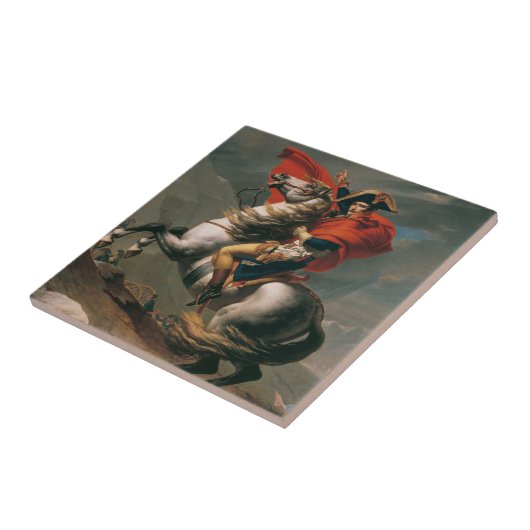 ナポレオン馬とともに聖ベルナール峠の戦い タイル (側面)