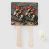 ナポレオン馬とともに聖ベルナール峠の戦い ハンドファン (正面&裏面)