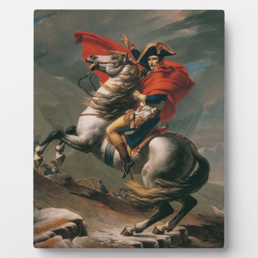 ナポレオン馬とともに聖ベルナール峠の戦い フォトプラーク (正面)