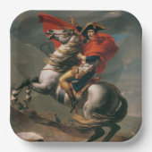 ナポレオン馬とともに聖ベルナール峠の戦い ペーパープレート (正面)