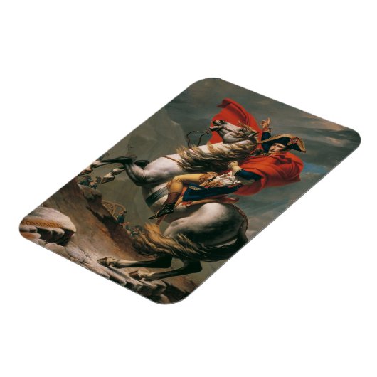 ナポレオン馬とともに聖ベルナール峠の戦い マグネット (左側)