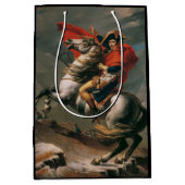 ナポレオン馬とともに聖ベルナール峠の戦い ミディアムペーパーバッグ (正面)