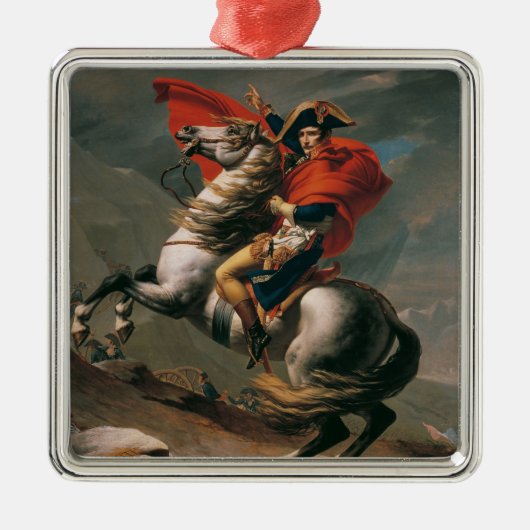ナポレオン馬とともに聖ベルナール峠の戦い メタルオーナメント (正面)