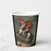 ナポレオン馬とともに聖ベルナール峠の戦い 紙コップ (裏面)