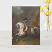 ナポレオン騎馬ポートレート カード (黄色い花)