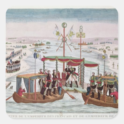 ナポレオン1世とアレクサンドロス1世との会談 スクエアシール (正面)