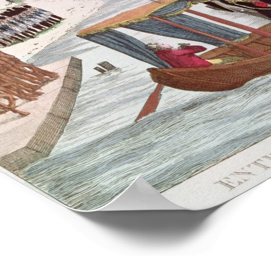 ナポレオン1世とアレクサンドロス1世との会談 ポスター (角)