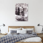 ナポレオン1世の墓を訪れたユージェニー皇后 キャンバスプリント (インサイチュ (寝室))