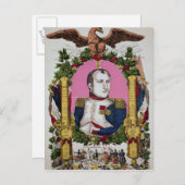 ナポレオン1世の戦いのポートレート ポストカード (正面/裏面)