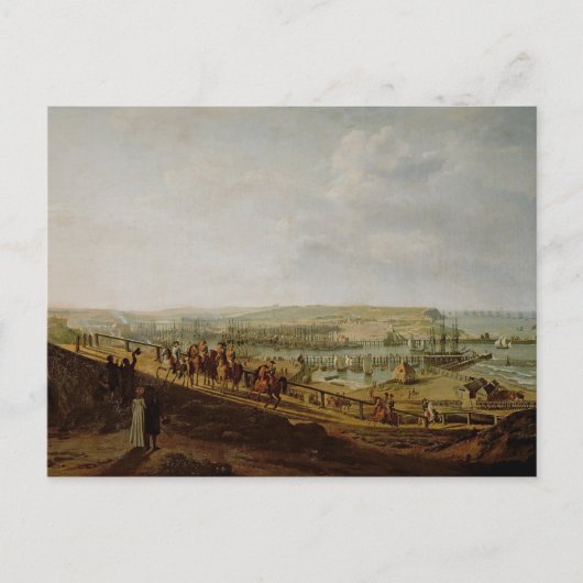 ナポレオン1世ボローニュでキャンプを訪れる ポストカード (正面)